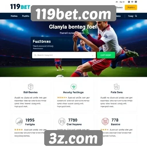 Recursos e funcionalidades do site 119bet.com