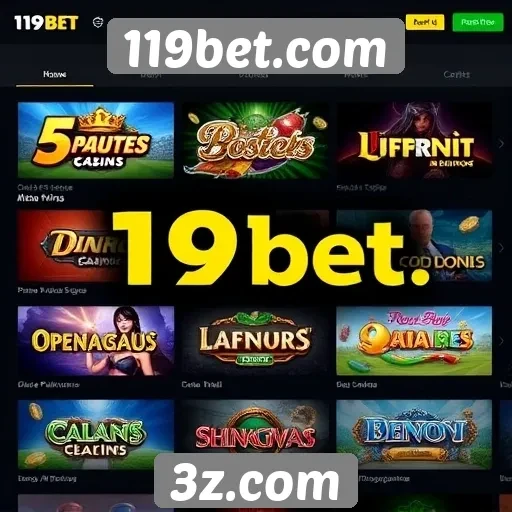 Comparação de jogos disponíveis no 119bet.com